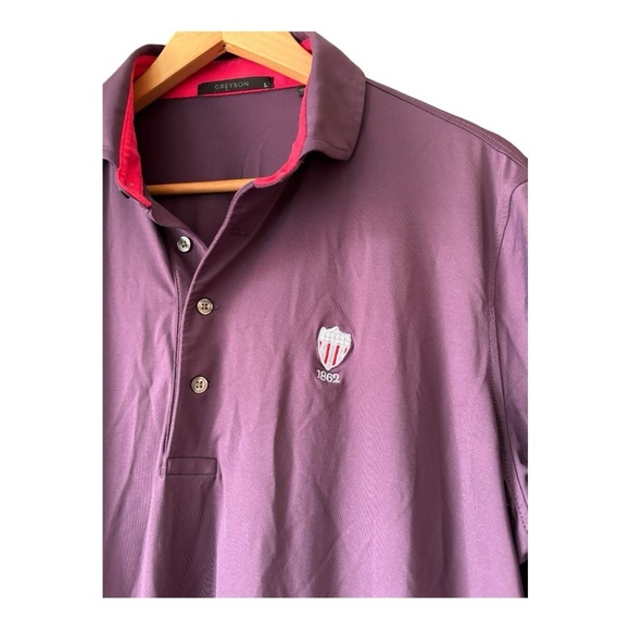Greyson Golf Polo Shirt Men’s Size L Purple 1862 - Picture 6 of 8